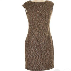 Calvin Klein Brown Patterned Dress - Size 4